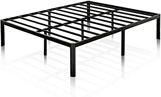 Photo 1 of ZINUS Van 16 Inch Metal Platform Bed Frame / Steel Slat Support / No Box Spring Needed / Easy Assembly, Black, Full. Box packaging Damaged, Item is New, Minor Scuffs from Shipping and Handling

