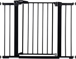 Photo 1 of BABELIO 26-40 Inch Easy Install Extra Wide Pressure Mounted Metal Baby Gate, No Drilling, No Tools Required, with Wall Protectors and Extenders (Black)
