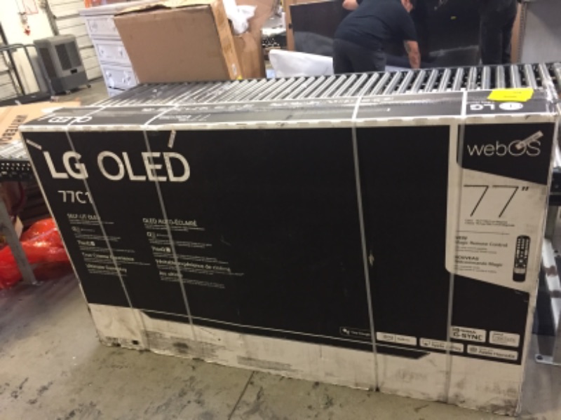 Photo 2 of LG 77" Class 4K UHD Smart OLED C1 Series TV with AI ThinQ® OLED77C1PUB. Factory Sealed, Opened for inspection, Item is New
