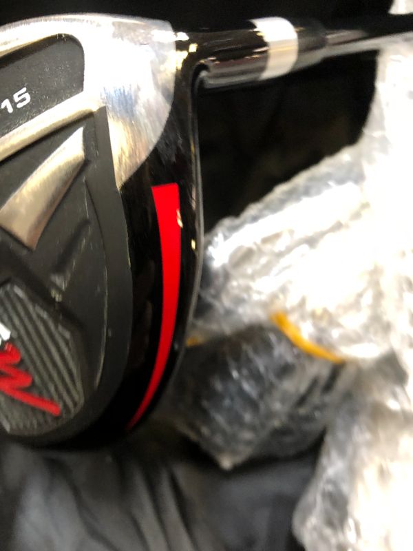 Photo 3 of Precise M5 Men's Complete Golf Clubs Package Set Includes Titanium Driver, S.S. Fairway, S.S. Hybrid, S.S. 5-PW Irons, Putter, Stand Bag, 3 H/C's. for Right Handed Golferss. One of Golf Clubs are Broken,. Moderate use on Item and Clubs. Box Packaging Dama