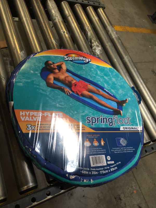 Photo 4 of 6 PACK BUNDLE. SwimWays Spring Float Inflatable Pool Lounger with Hyper-Flate Valve. 