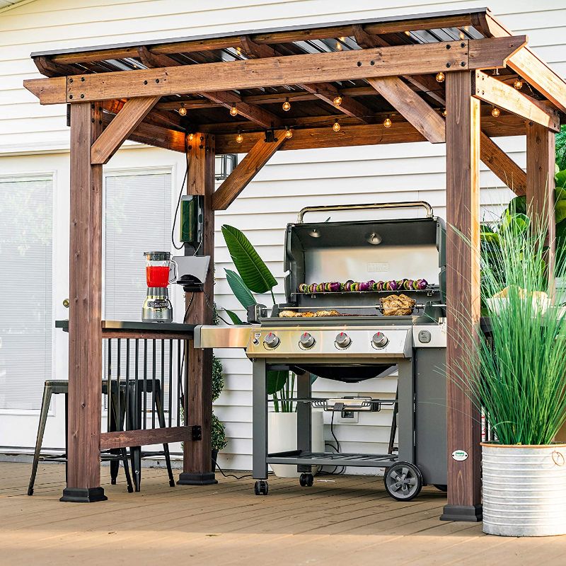 Photo 1 of Backyard Discovery Saxony Wooden Grill Gazebo---COMES WITH BOTH BOXES FOR COMPLETE SET---