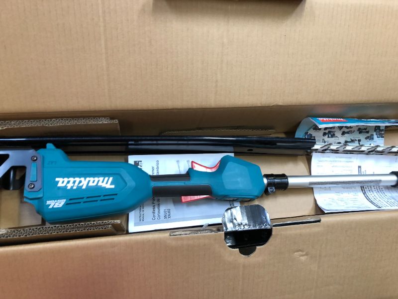 Photo 2 of Makita XNU01Z Lithium-Ion Brushless Cordless, Tool Only 18V LXT 20" Articulating Pole Hedge Trimmer, Teal
