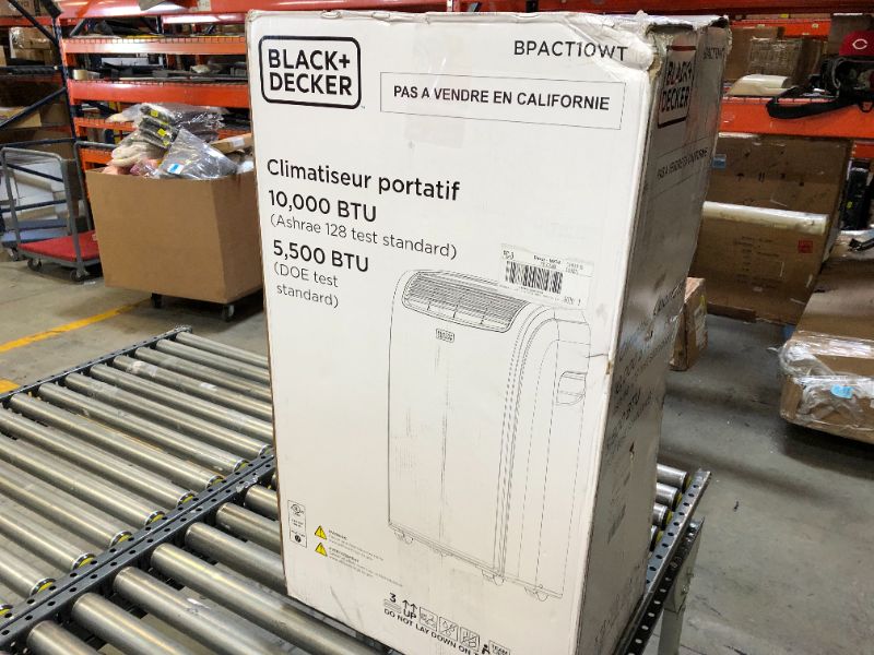 Photo 7 of BLACK+DECKER 10,000 BTU Portable Air Conditioner with Remote Control, White
