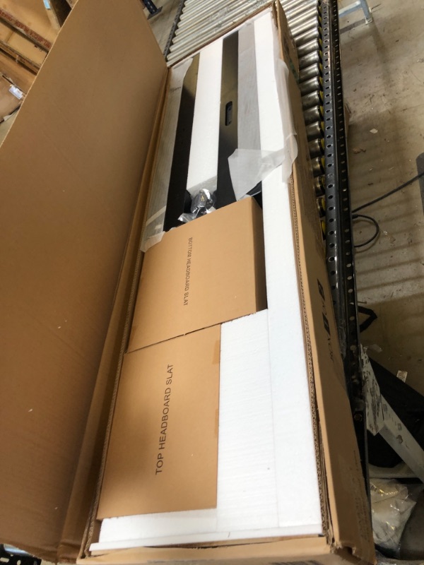 Photo 1 of Dorel Living Moon Full over Full Bunk Bed with USB Port, Black  --BOX 1 OF 2 ONLY-- --MISSING BOX 2 OF 2--
