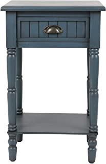 Photo 1 of Décor Therapy Bailey Bead board 1-Drawer Accent Table, 14x17x26.5, Antique Navy