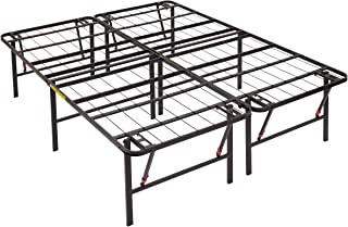 Photo 1 of Amazon Basics Foldable, 18" Black Metal Platform Bed Frame with Tool-Free Assembly, No Box Spring Needed - Queen
