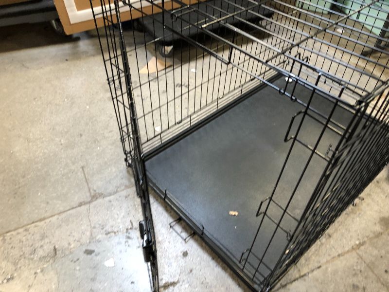 Photo 4 of 42in FOLDING DOG KENNEL. BLACK SINGLE DOOR 