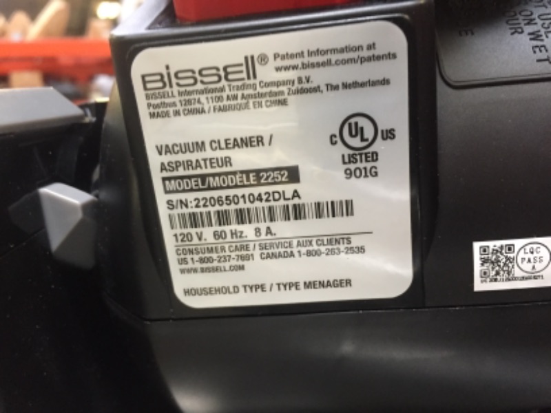 Photo 3 of BISSELL 2252 CleanView Swivel Upright Bagless Vacuum with Swivel Steering, Powerful Pet Hair Pick Up, Specialized Pet Tools, Large Capacity Dirt Tank, Easy Empty
