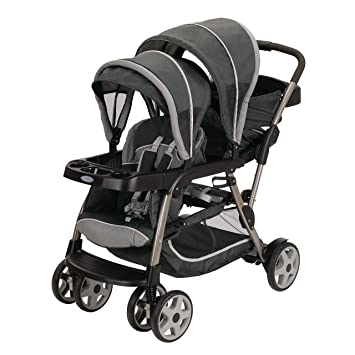 Photo 1 of Graco Ready2Grow LX Stroller | 12 Riding Options | Accepts 2 Graco SnugRide Infant Car Seats, Glacier  --NO WHEELS--
