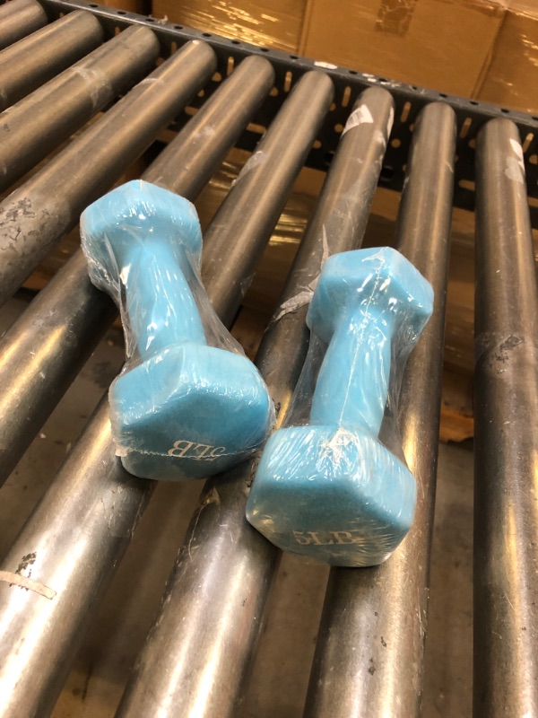 Photo 1 of  5lb Neoprene Dipped Dumbbell, PAIR