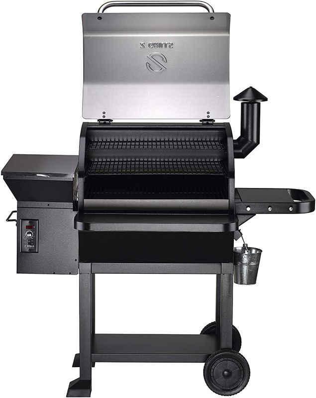 Photo 1 of Z GRILLS ZPG-10002E 1060 sq. in. Wood Pellet Grill and Smoker 8-in-1 BBQ Stainless Steel
