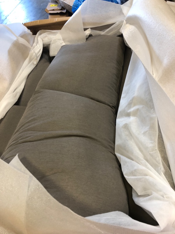 Photo 1 of Amazon Brand – Stone & Beam Lauren Down-Filled Oversized Loveseat Sofa, 74"W, Slate