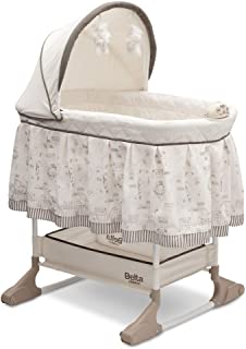 Photo 1 of Delta Children Rocking Bedside Bassinet - Portable Crib with Lights Sounds and Vibrations, Play Time Jungle
