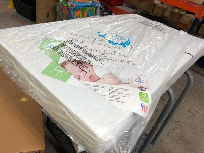 Photo 1 of Dream On Me Crib Mattress, White 52x28in
