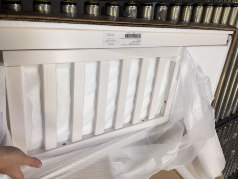 Photo 2 of Evolur Toddler Rail, Ivory Lace - 55x15x26 Inch (Pack of 1). Box Packaging Damaged, Item is New

