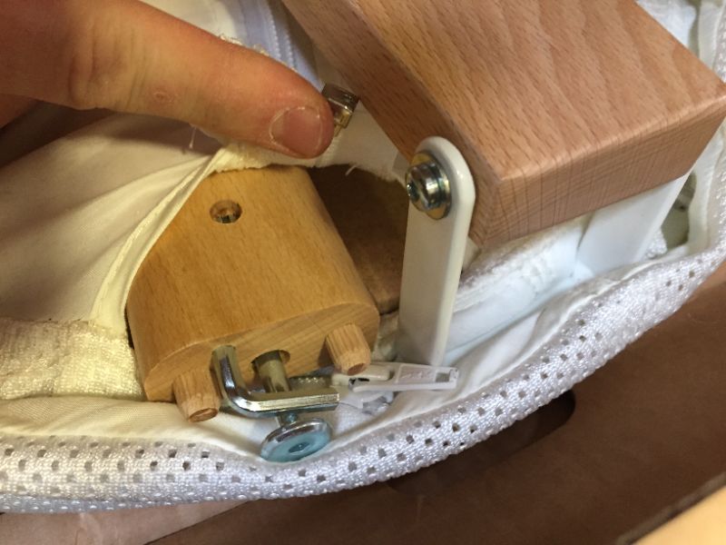 Photo 1 of BABYBJORN Cradle - White, 31x23x26 Inch (Pack of 1). Minor Use, Box Packaging DAmaged, Missing Screws and SMall Hardware
