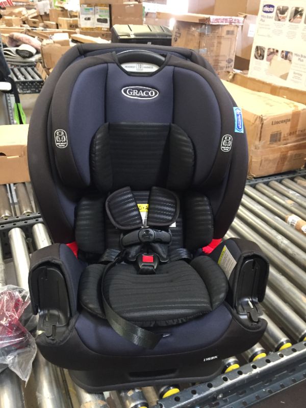 Photo 8 of Graco TriRide 3 in 1 Car Seat | 3 Modes of Use from Rear Facing to Highback Booster Car Seat, Clybourne. Box Packaging Damaged, Minor Use. 
