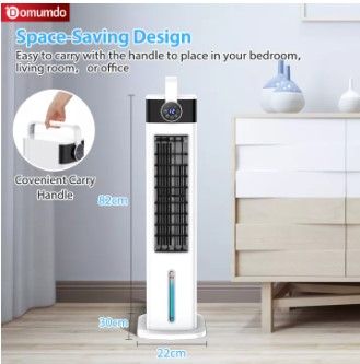 Photo 1 of  ATF-015 Orignial Ice Crystal Refrigeration Air Cooler Fan Built-in Ionizer with Remote Control LED dsplay 3 Speed Timer Control Water Cooling Tower Fan with Air Purification Function for House Office Bedroom