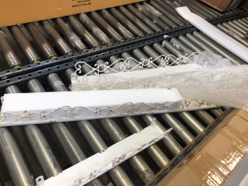 Photo 1 of Creative Co-op DA1882 Decorative Cream Iron Ledges (Set of 4 Sizes)
