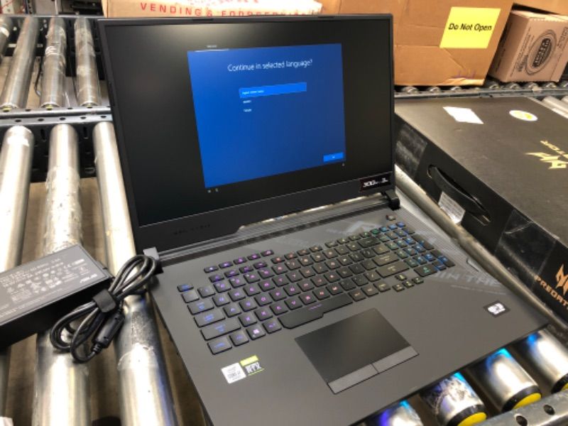 Photo 4 of ASUS ROG Strix Scar 17 Gaming Laptop, 17.3” 300Hz FHD IPS Type, NVIDIA GeForce RTX 2070 SUPER, Intel Core i7-10875H, 16GB DDR4, 1TB PCIe SSD, Per-Key RGB Keyboard, Wi-Fi 6, Windows 10, G732LWS-DS76
