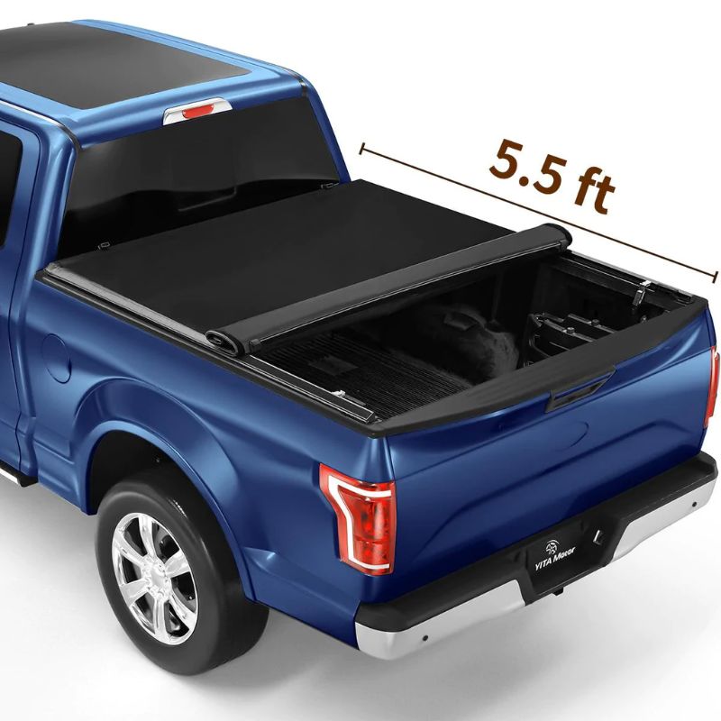 Photo 1 of YITAMOTOR Soft Roll Up Truck Bed Tonneau Cover, Styleside 5.5 ft Bed --- UNKNOWN COMPATIBILITY 