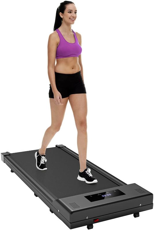 Photo 1 of DIGTOGIM Under Desk Treadmill, 2 in 1 Walking Pad Desk Treadmill, Slim Walking Running Jogging Machine for Home Office Exercise - Remote Control, LCD Display, Fits Your Under Desk
