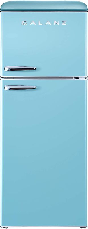 Photo 1 of Galanz GLR10TBEEFR True Top Freezer Retro Refrigerator Frost Free, Blue, 10.0 Cu Ft