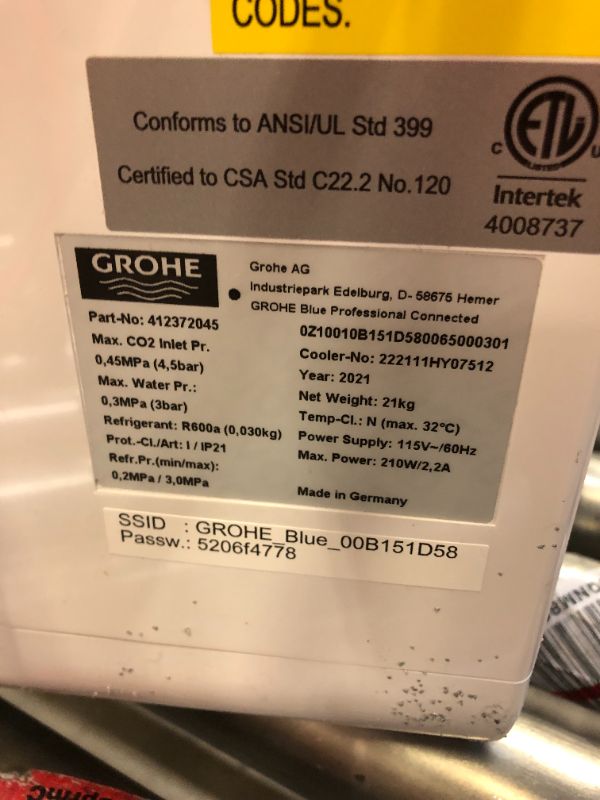 Photo 1 of GROHE 31251002 Blue Professional Kitchen Faucet Starter Kit, Starlight Chrome---SOLD BY PARTS
