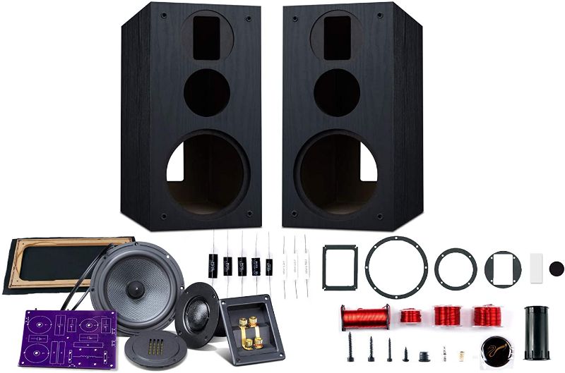 Photo 1 of HiVi - DIY 3.1A - 3.1 Bookshelf Speakers - Near-Field Speakers - DIY Speaker Kit - Pair - Black
