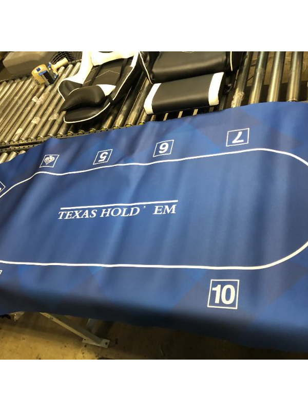 Photo 2 of  78 x 39 Inch Texas Hold'em Poker Mat Portable Rubber Foam Poker Table Tops Poker Layout