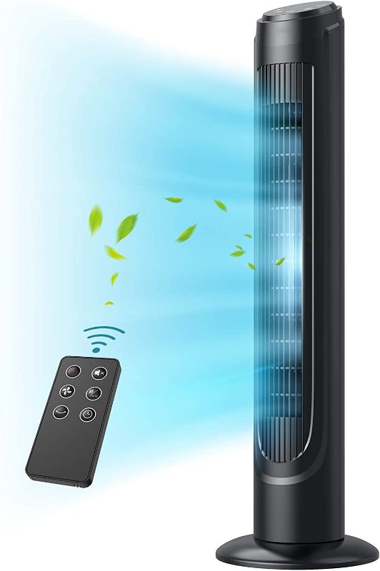 Photo 1 of Dreo Cruiser Pro Tower Fan 90° Oscillating Fans with Remote 40”, Portable Floor Bladeless Fan
