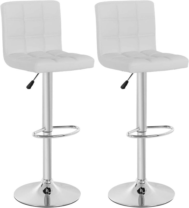 Photo 1 of Counter Height Bar Stool Set of 2 Barstools Modern Stool Hydraulic Home Kitchen Stools Height Adjustable