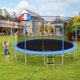 Photo 1 of 15Ft Trampoline For Kids With Safety Enclosure Net, Basketball Hoop And Ladder, Easy Assembly Round Outdoor Recreational Trampoline
(BOX 3 OF 3 ONLY)
