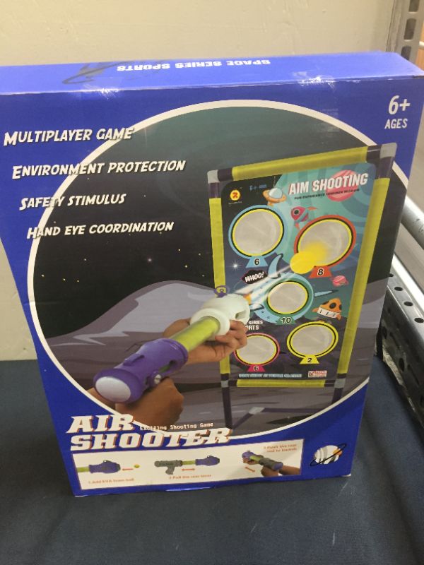 Photo 1 of KOVEBBLE Shooting Target with 2pk Foam Ball Popper, Target Stand Toy Foam Blaster for Kids, Shooting Games Set, Girl Boy Toys Gift for Age 5 6 7 8 9 10+ (M-29x15x42inch)
