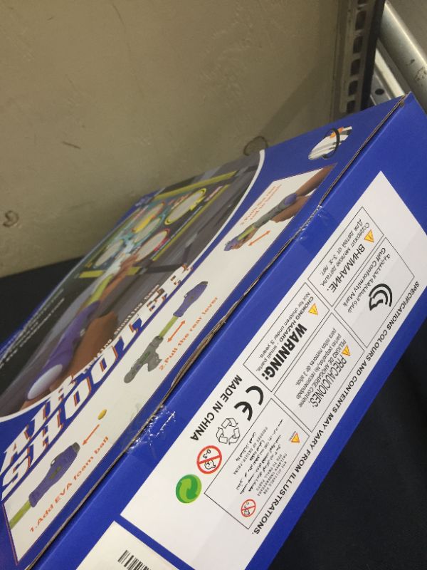 Photo 1 of KOVEBBLE Shooting Target with 2pk Foam Ball Popper, Target Stand Toy Foam Blaster for Kids, Shooting Games Set, Girl Boy Toys Gift for Age 5 6 7 8 9 10+ (M-29x15x42inch)
