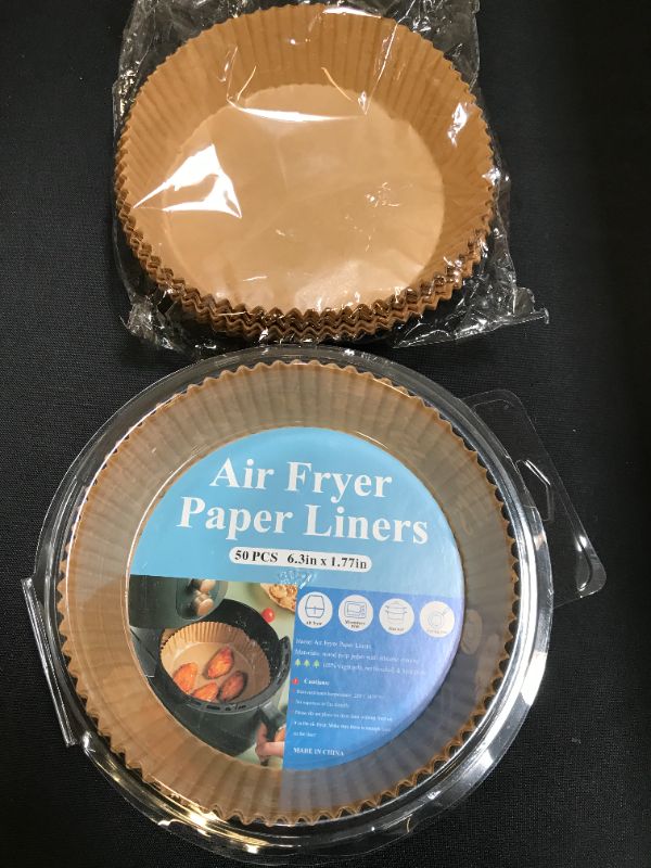 Photo 1 of 2 PACK OF AIR FRYER PAPER LINERS (150 PIECES IN TOTAL) 
