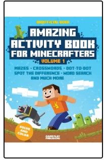 Photo 1 of 3 pack Amazing Activity Book For Minecrafters: Puzzles, Mazes, Dot-To-Dot, Spot The Difference, Crosswords, Maths, Word Search And More (Unofficial Book) (Amazing Activity Books For Minecrafters) (Volume 1)
