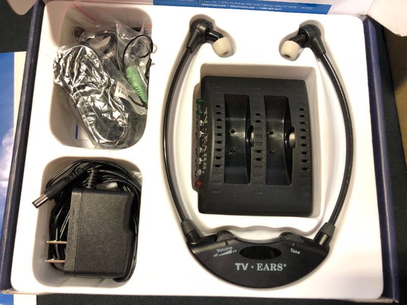 Photo 3 of TV Ears Digital Wireless Headset System, Connects to Both Digital and Analog TVs, TV Hearing Aid Device for Seniors and Hard of Hearing, Voice Clarifying, DR Recommended-11741
