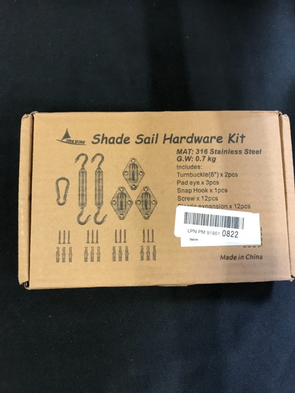 Photo 3 of (ITEM MAY DIFFER FROM STOCK PHOTO) Shade&Beyond Shade Sail Hardware Kit