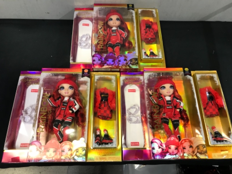 Photo 2 of Rainbow High Winter Break Ruby Anderson Fashion Doll 3 SETS

