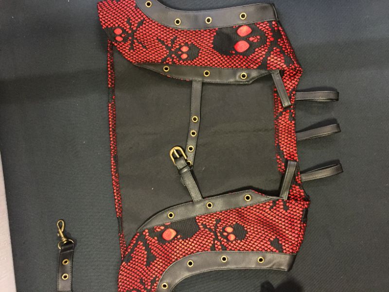 Photo 2 of charmian corset RED SKULL SIZE (S)