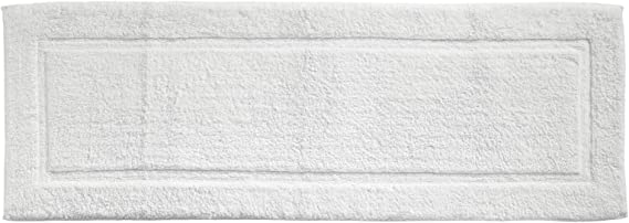 Photo 1 of 62X21
mDesign Soft 100% Cotton Luxury Hotel-Style Rectangular Spa Mat Rug, Plush Water Absorbent, Decorative Border for Bathroom Vanity Bathtub/Shower, Machine Washable Long Runner - White
