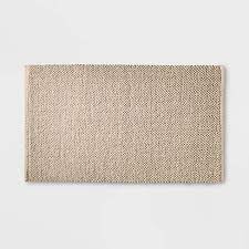 Photo 1 of 21"x34" Textured Bath Mat Sand - Casaluna
