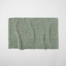 Photo 1 of 21"x34" Textured Bath Mat Sage Green - Casaluna
