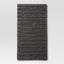 Photo 1 of 20"x34" Chunky Bath Rug Radiant Gray - Threshold 100% Cotton
