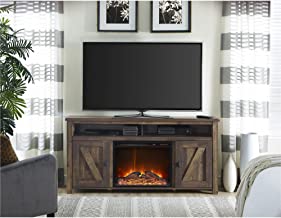 Photo 1 of Ameriwood Home Farmington Electric Fireplace TV Console for TVs up to 60", Rustic