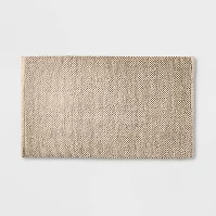 Photo 1 of 21"x34" Textured Bath Mat - Casaluna™ SAND

