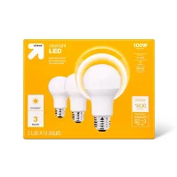 Photo 1 of 2 PACKS- LED 100W 3pk DaylightLight Bulbs - up & up™ 6 BULBS TOTAL