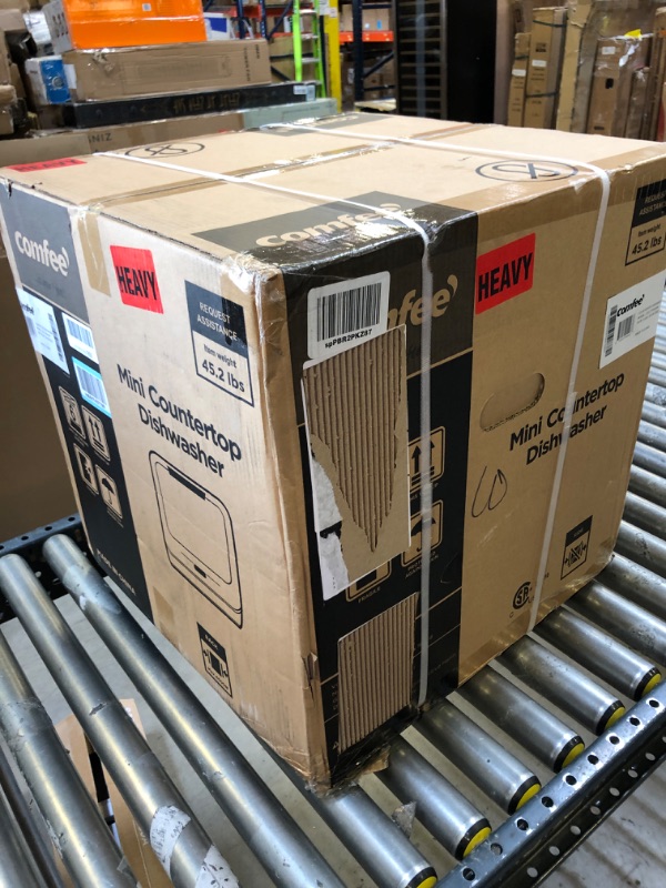 Photo 2 of COMFEE' Countertop Dishwasher, Portable Dishwasher with 5L Built-in Water Tank, No Hookup Needed, 6 Programs, 360° Dual Spray, 192? Steam& Air-Dry Function, Mini Dishwasher for Apartments& RVs, White
